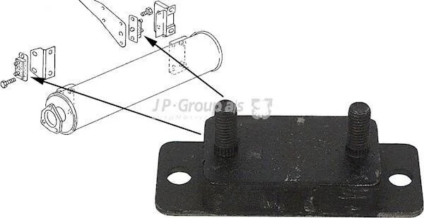 <strong>Кріплення труби вихлопної VW TRANSPORTER JP GROUP 1121603600 (фото 1)</strong>