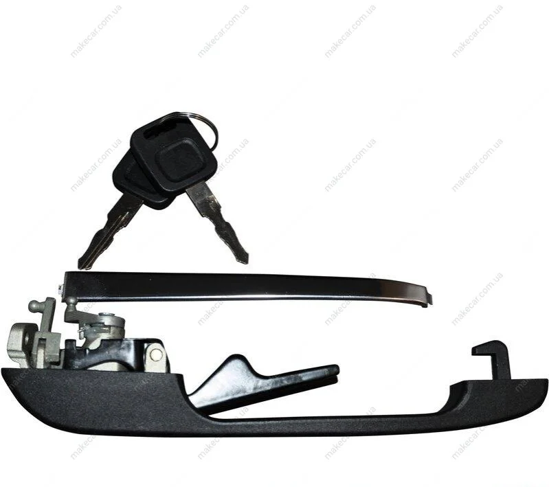 <strong>Ручка дверей перед. Audi 100/200 -90 Лів. (+вставка замка) JP GROUP 1187101670 (фото 1)</strong>