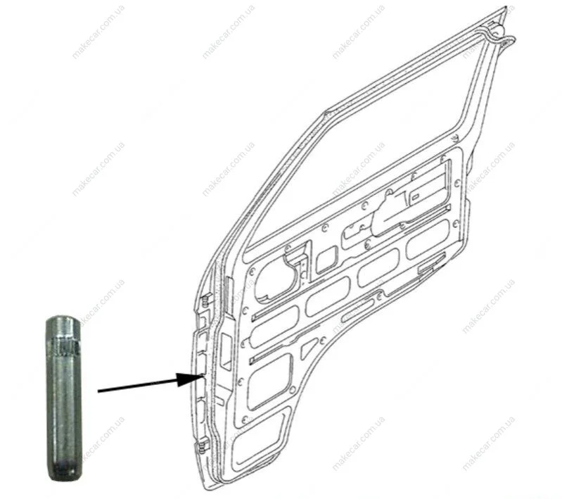 <strong>Палець дверної петлі Golf/Passat -91 JP GROUP 1187450100 (фото 1)</strong>