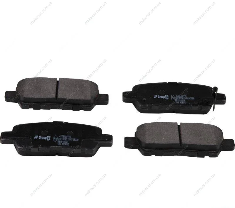 <strong>NISSAN Тормозные колодки задн.Murano,Tiida,Juke 10-,Infiniti,Suzuki JP GROUP 4763700110 (фото 1)</strong>