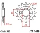 <strong>Передня зірка - легка - для 520 ланцюга-13зуб. KX250F\'06- JT MOTO 100-410-13 (фото 1)</strong>