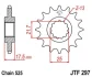<strong>Передня зірка 15зуб. VFR400R/CB500`94-/CBF500 ?04- JT MOTO 101-571-15 (фото 1)</strong>