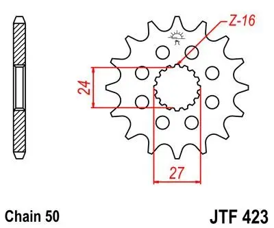 <strong>Передня зірка 18зуб. B-King/Hayabusa 1300`08- JT MOTO 103-614-18 (фото 1)</strong>