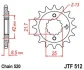<strong>Передня зірка 16зуб. GPZ500S/KLE500`91-/EN500C JT MOTO 104-463-16 (фото 1)</strong>