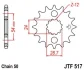 <strong>Передня зірка 17зуб. GPZ900R/ZZR1100/1200/1400 JT MOTO 104-655-17 (фото 1)</strong>