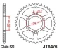 <strong>Легкосплав. Зірка для 520 ланцюга - 46зуб. ZX6R/6RR/9R/10R JT MOTO 110-462-46 (фото 1)</strong>