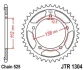 <strong>Зірка 45зуб. CBR600`97-/CBR900`96- JT MOTO 111-554-45 (фото 1)</strong>
