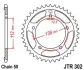 <strong>Зірка 41зуб. VTR1000F/CB1300 X-4 JT MOTO 111-654-41 (фото 1)</strong>
