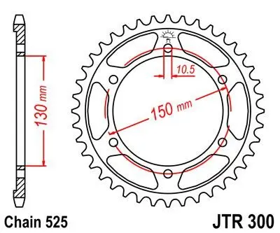 <strong>Зірка 42зуб. TDM900 JT MOTO 112-567-42 (фото 1)</strong>