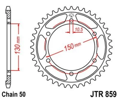 Зірка 47зуб. Fзуб.R 600`94-/1000 530K для JT MOTO 112-668-47 фото товару