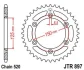 <strong>Зірка 45зуб. KTM Duke / LC4 / EGSE JT MOTO 115-464-45 (фото 1)</strong>