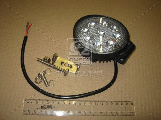 <strong>Фара LED кругла 27W, 9 ламп, 115*140мм, 1800Lm вузький промінь 10-30V 6000K (LITLEDA,) JUBANA 453701074 (фото 1)</strong>