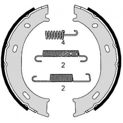 <strong>JURID DB Щеки ручного тормоза Sprinter 208-314 (BM901-903) VW LT 28-46 96- (160*40мм) Jurid 362609J (фото 1)</strong>