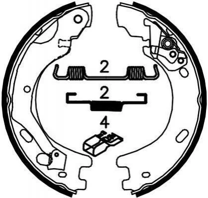 <strong>JURID LANDROVER Щеки ручного тормоза Discovery III,IV,Range Rover Sport 05- Jurid 362634J (фото 1)</strong>