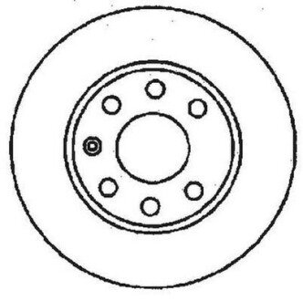 OPEL диск гальмівний передній Astra F,Corsa,Kadett D/E,Vectra A 1.0/1.8 81-00 Jurid 561158JC фото товару