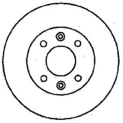 <strong>JURID PEUGEOT диск гальмівний передній 205,309,Citroen ZX Jurid 561253JC (фото 1)</strong>