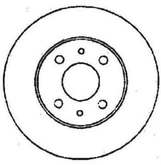 JURID FIAT диск гальмівний передн.Doblo,Bravo, Marea,Alfa Romeo 155,Lancia 96-01 для Jurid 561387JC фото товару