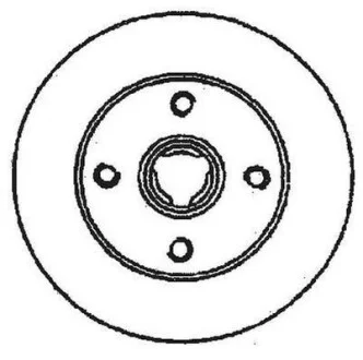 Диск гальмівний для Volkswagen, Seat Jurid 561460JC фото товару