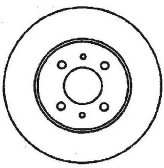 Диск гальмівний для Fiat, Lancia, Alfa Romeo Jurid 561469JC фото товару