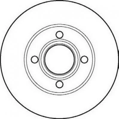 <strong>JURID AUDI Диск тормозной передний 80 1.8-2.3E 91-92 Jurid 561691JC (фото 1)</strong>