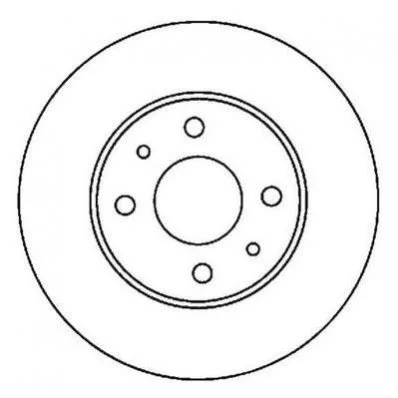 <strong>JURID NISSAN Диск тормозной передний ALMERA 1.4I 16V Jurid 562024JC (фото 1)</strong>