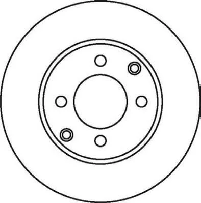 <strong>JURID CITROEN диск гальмівний передній Xsara 97-,Peugeot 206 98- Jurid 562055JC (фото 1)</strong>