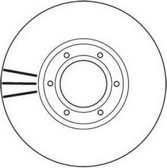 Диск гальмівний для Vauxhall, Renault, Opel Jurid 562105JC фото товару