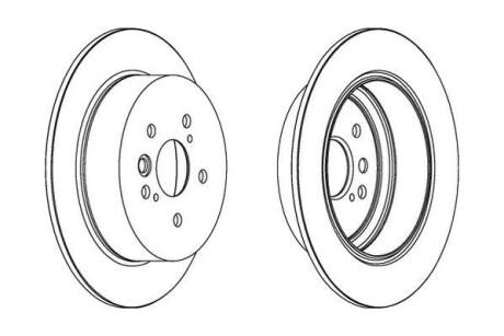 Диск гальмівний Jurid 562288JC фото товару