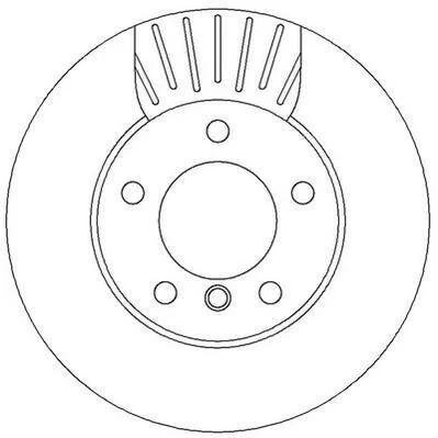 <strong>Гальмівний диск пер. BMW 1 (E81/E87) 03-13 (283,9*73,6) компл. 2шт Jurid 562313JC (фото 1)</strong>