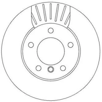 Гальмівний диск пер. BMW 1 (E81/E87) 03-13 (283,9*73,6) компл. 2шт для Jurid 562313JC фото товару