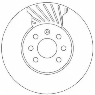JURID OPEL Диск тормозной передн.вентилир.Astra H,Combo,Meriva 03- для Jurid 562315JC фото товару