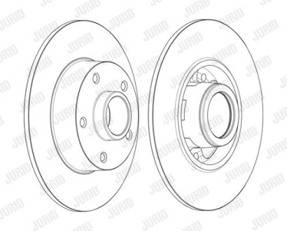 Диск гальмівний Jurid 562371JC-1 фото товара
