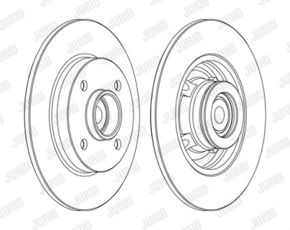 Диск гальмівний Jurid 562373J-1 фото товара