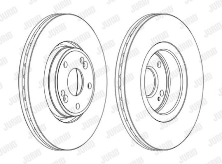 Диск гальмівний Jurid 562381JC-1 фото товару