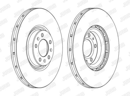 Диск гальмівний Jurid 562398JC-1 фото товара