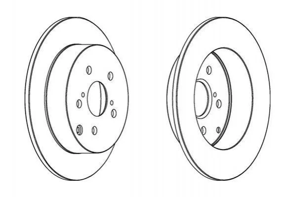 <strong>JURID TOYOTA Диск гальмівний задн.Corolla 01- Jurid 562415JC (фото 1)</strong>