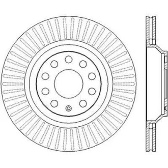 Диск гальмівний для Volkswagen, Skoda, Audi, Seat Jurid 562432JC фото товару