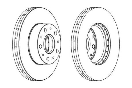 FIAT диск гальмівний передн. Ducato 06- (280*28) Jurid 562468JC фото товару