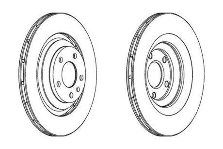 AUDI диск гальмівний задній A6 04- Jurid 562512JC фото товару