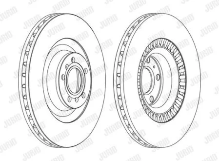 Диск гальмівний для Volkswagen, Audi Jurid 562517JC-1 фото товару