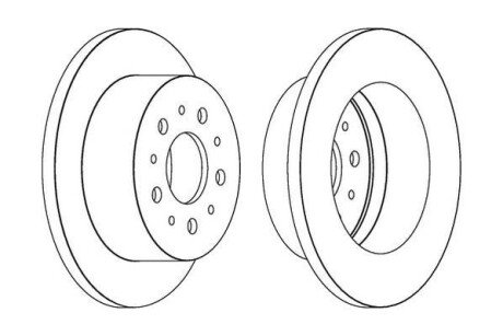 CITROEN диск гальмівний задн.Jumper,Fiat Ducato,Peugeot Boxer 06- Jurid 562526JC фото товару