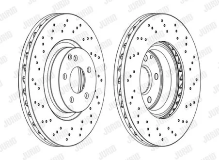 Диск гальмівний для Mercedes, Lexus Jurid 562567JC-1 фото товару