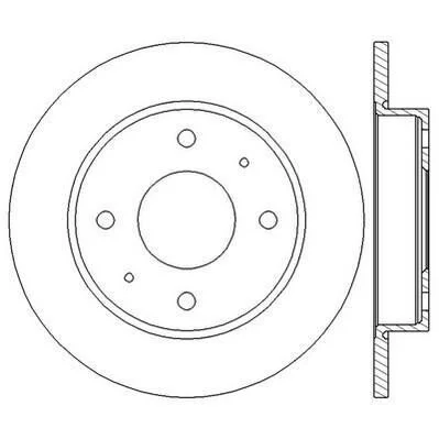 <strong>JURID MITSUBISHI диск гальмівний задній Colt -12, SMART Forfour Jurid 562574JC (фото 1)</strong>