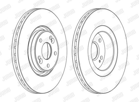 Диск гальмівний Jurid 562593JC-1 фото товару