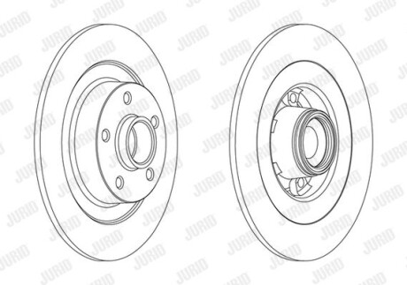 Диск гальмівний Jurid 562608J-1 фото товара