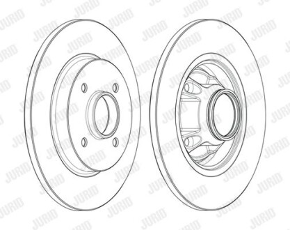 Диск гальмівний Jurid 562611J-1 фото товару