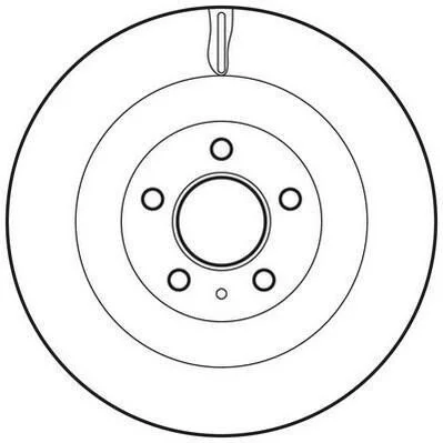 <strong>JURID VW Диск гальмівний задній Audi A8 10- Jurid 562645JC (фото 1)</strong>