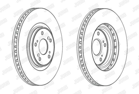 Диск гальмівний Jurid 562703JC-1 фото товару