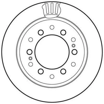 <strong>JURID TOYOTA диск гальмівний задн. LandCruiser Prado 02- Jurid 562738JC (фото 1)</strong>
