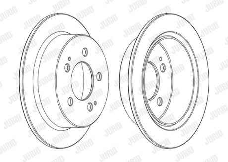 Диск гальмівний Jurid 562775JC фото товара